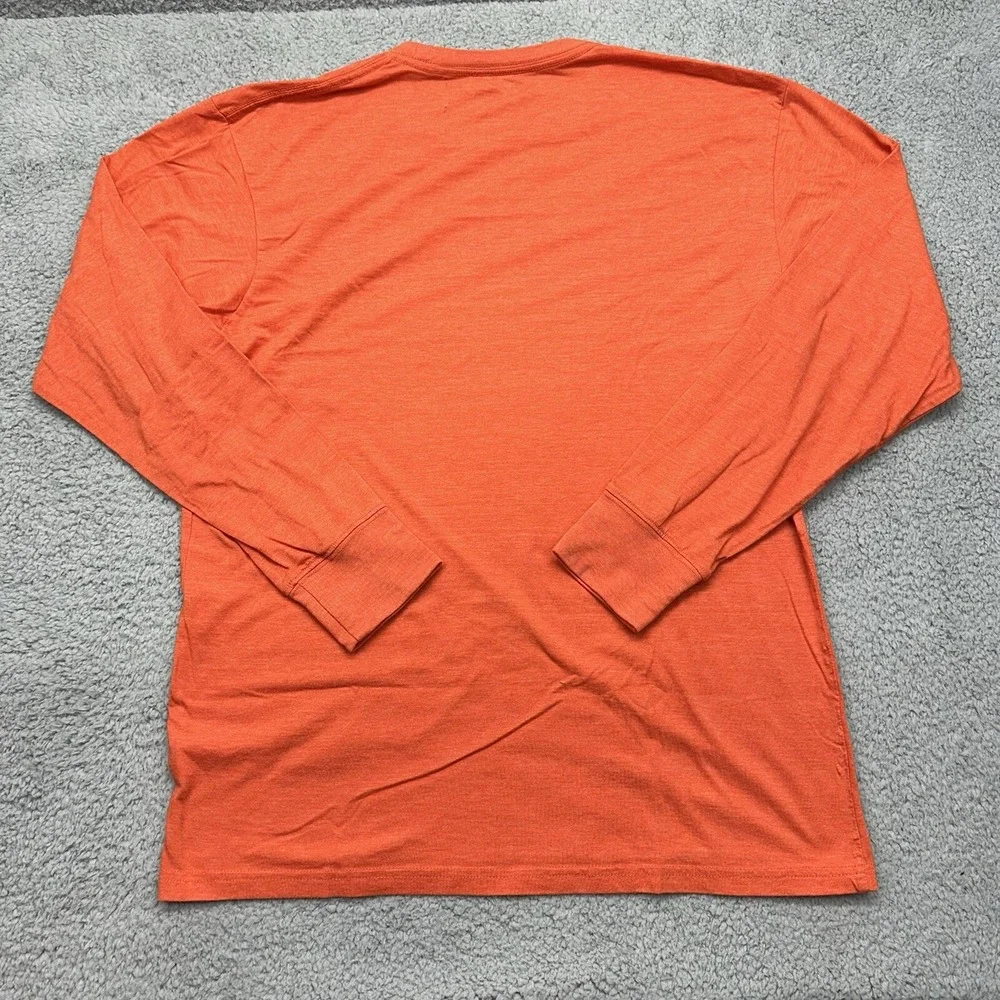Pressbox PK 8204 Clemson Tigers Womens XL Orange L/S Melange Pine Top Shirt